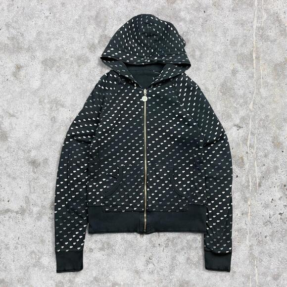 Tops - Y2K AOP Reversible Sleeve Hit Fox Racing Zip Up Hoodie